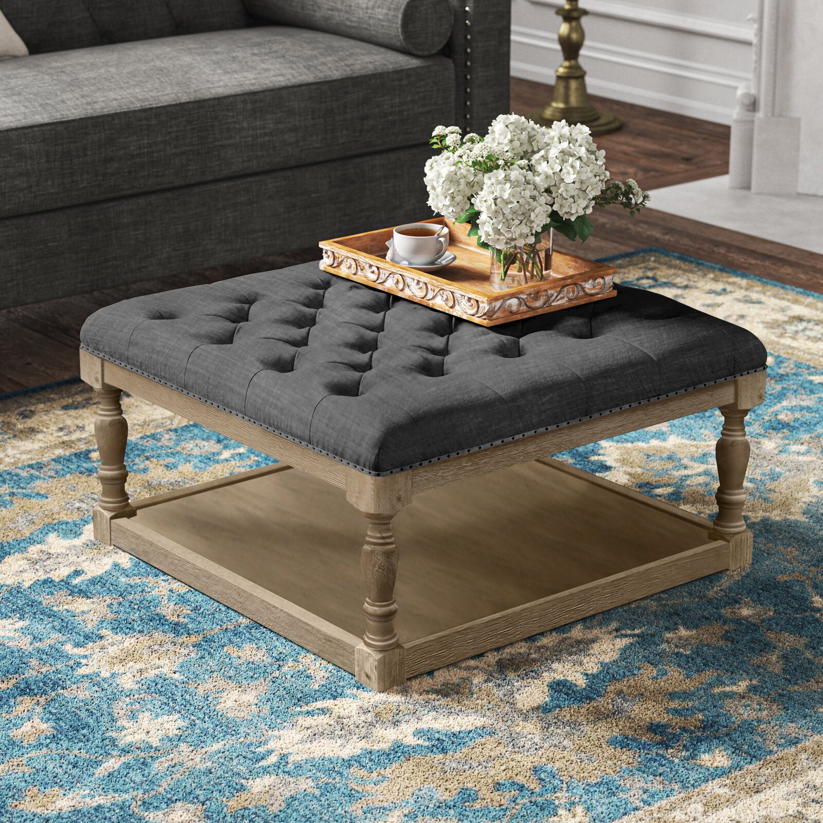 Kelly Clarkson Home Upholstered Ottoman & Reviews
